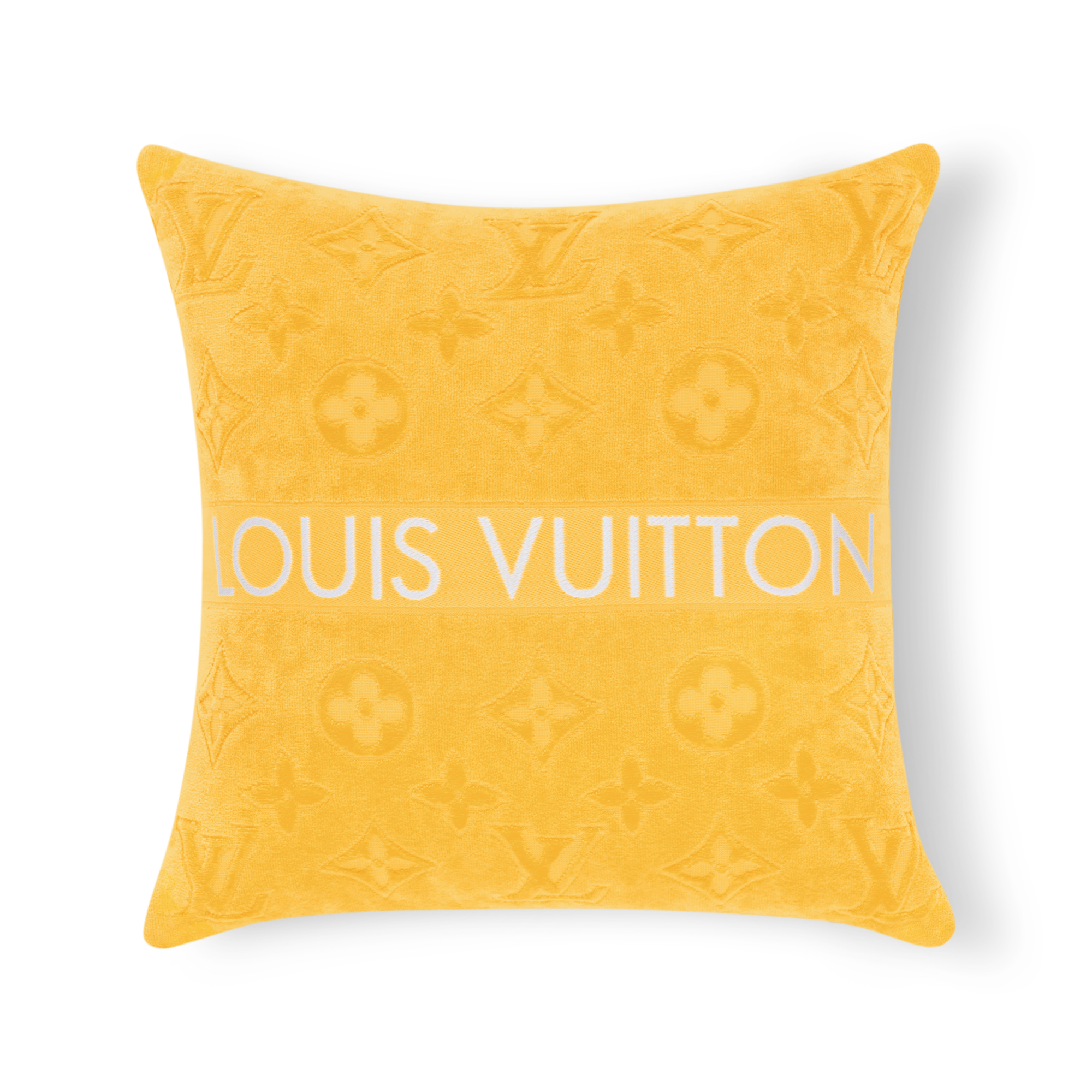 LOUIS VUITTON タオルケット イエロー・グレー LOUIS VUITTON タオルケット イエロー・グレー
